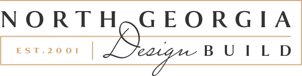 North Georgia Design Build gold and black text logo.