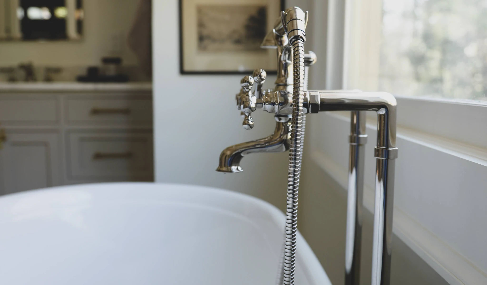 New bathtub faucet.